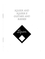 Fender Squier and Squier II Guitars and Basses Owners Manual
