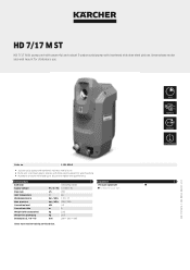 Karcher HD 7/17 M St Product information