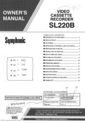 Symphonic SL220B Owner's Manual