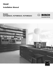 Bosch HCP30E52UC Installation Instructions