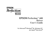 Epson Perfection 600 User Manual - Driver