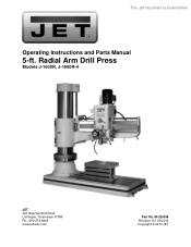 JET Tools 320038 User Manual