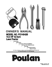 Poulan PO14542B User Manual