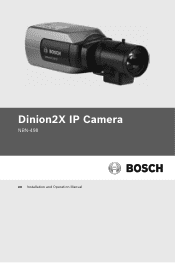 Bosch NBN-498-11P Operation Manual
