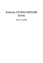 Acer Extensa 5510 Extensa 5510/5510Z/5200 User Guide EN