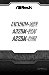 ASRock A320M-HDV User Manual