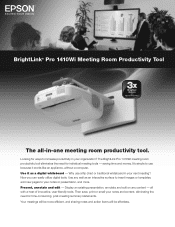 Epson BrightLink Pro 1410Wi Product Specifications