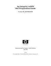 HP Integrity rx5670 Site Preparation Guide  - HP Integrity rx5670 (A6837B/A6838B)