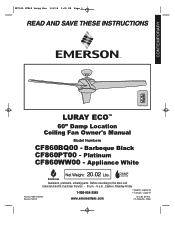 Emerson CF860 Owner Manual