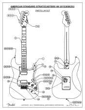 Fender American Standard Stratocaster HH American Standard Stratocaster HH Service Diagrams