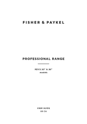 Fisher and Paykel RDV3-366-N User Guide