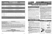 Lasko 1128 User Manual