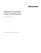 Lenovo ThinkServer TD100x (Italian) EasyUpdate Solution Deployment Guide