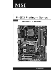 MSI P45D3 User Guide