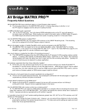 Vaddio AV Bridge MATRIX PRO AV Bridge MATRIX PRO FAQs