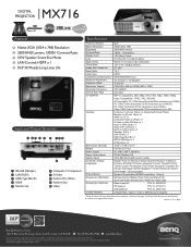 BenQ MX716 Brochure