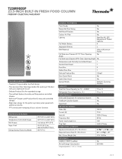 Thermador T23IR900SP Product Specs