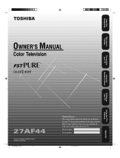 Toshiba 27AF44 User Manual