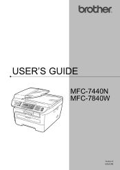 Brother International MFC7840W Users Manual - English