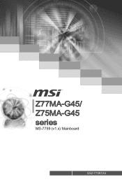 MSI Z77MA User Guide