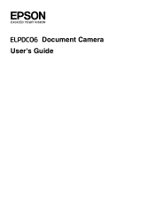 Epson ELPDC06 Document Camera For serial numbers beginning with N2JF User's Guide
