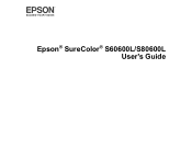 Epson SureColor S80600L Users Guide