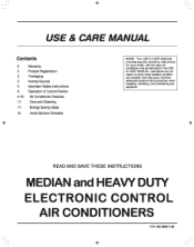 Frigidaire FAM156R1A Use and Care Manual
