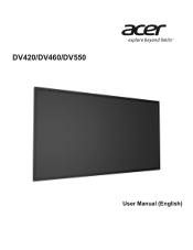 Acer DV550 User Manual