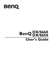 BenQ DX650 User Guide