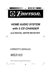 Emerson MS3103 Owners Manual