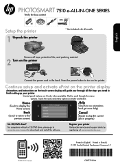 HP Photosmart 7510 Reference Guide