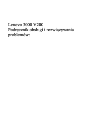Lenovo V200 (Polish) Service and Troubleshooting Guide