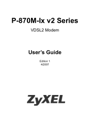 ZyXEL P-870M-I3 v2 User Guide