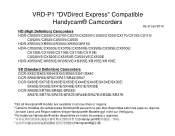 Sony VRDP1 DVDirect® Express Compatible Handycam® Camcorders