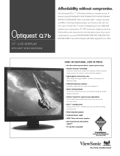 ViewSonic Q7b Q7b PDF Spec Sheet