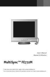 NEC FE772M-BK MultiSync FE772M User Manual