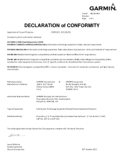Garmin Drive 60LM ?Declaration of Conformity