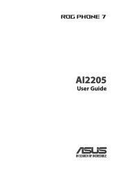 Asus ROG Phone 7 series AI2205 English Version E-manual