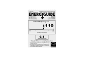 Frigidaire FFTA1233Q2 Energy Guide