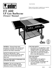 Weber Summit FT 400 LP Owners Manual