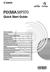 Canon 2181B008AA Quick Start Guide