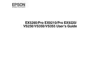 Epson VS355 Users Guide