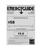 Frigidaire GHWQ123WC1 Energy Guide