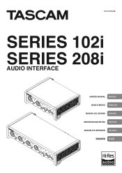TASCAM SERIES 102i Owners Manual