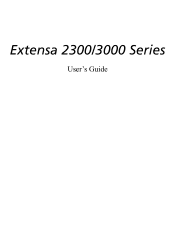 Acer Extensa 2300 User Manual