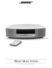 Bose Wave Wave® music system owners guide