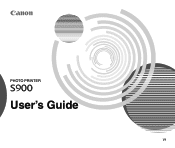 Canon S900 S900 User's Guide