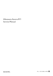 Dell Alienware Aurora R11 Service Manual