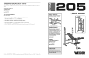 Weider Webe2056 Instruction Manual