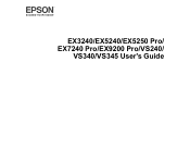 Epson VS240 User Manual